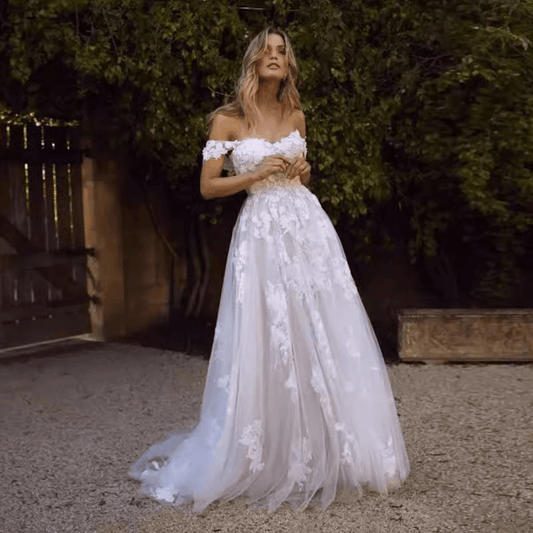 Summer wedding dresses | A line wedding dress